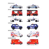 Đồ Chơi Xe Mô Hình MAJORETTE Rescue Premium Cars 1:64 Diecast Model Car 8503000003038 - Herbie Toys
