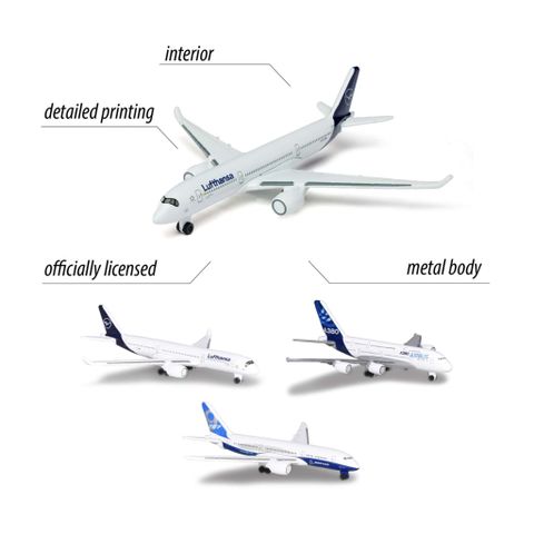 Đồ Chơi Máy Bay Mô Hình MAJORETTE Airport Vehicles 8503001000 Diecast Model - Herbie Toys