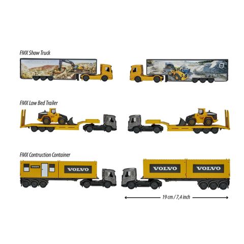 Đồ Chơi Xe Mô Hình MAJORETTE Volvo Construction Transporter 8503103000 Diecast Model - Herbie Toys