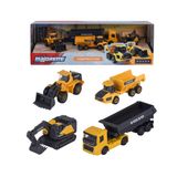 Bộ 4 Đồ Chơi Xe Mô Hình MAJORETTE Volvo Construction 4 Pieces Giftpack 8503105000 1:64 Diecast Model Car - Herbie Toys