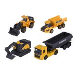 Bộ 4 Đồ Chơi Xe Mô Hình MAJORETTE Volvo Construction 4 Pieces Giftpack 8503105000 1:64 Diecast Model Car - Simba Toys Vietnam