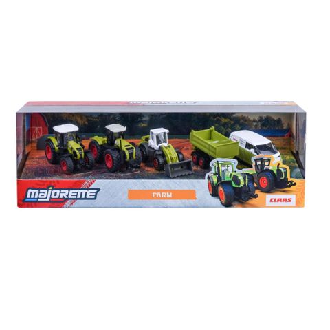 Bộ 5 Đồ Chơi Xe Mô Hình MAJORETTE Claas Farm 5 Pieces Giftpack 8503105002 1:64 Diecast Model Car - Herbie Toys