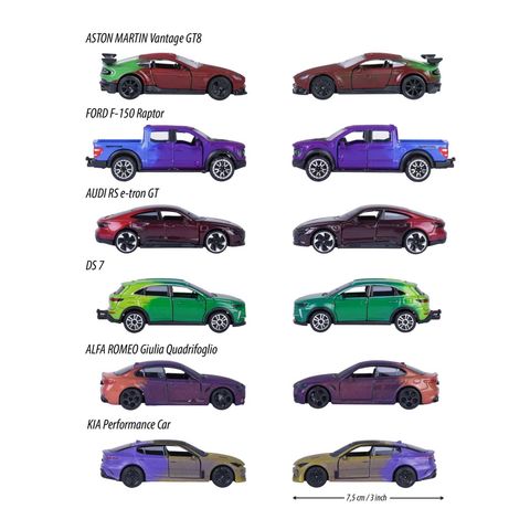 Đồ Chơi Xe Mô Hình MAJORETTE Color Changers Premium Cars 1:64 Diecast Model Car 8504000001 - Herbie Toys