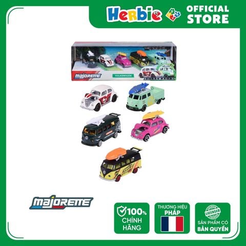 Đồ Chơi Xe Mô Hình MAJORETTE Volkswagen 5 Pieces Giftpack 8504105003 1:64 Diecast - Herbie Toys