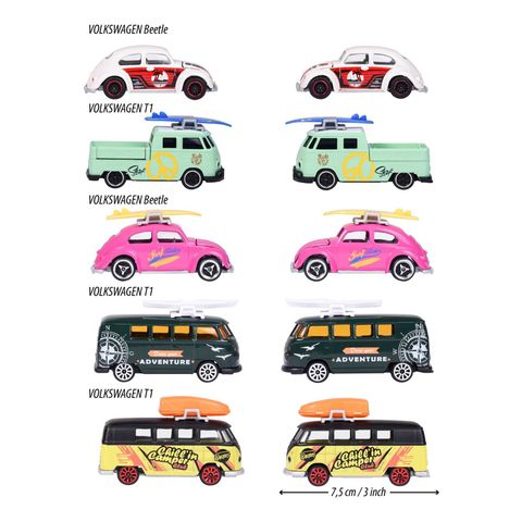 Đồ Chơi Xe Mô Hình MAJORETTE Volkswagen 5 Pieces Giftpack 8504105003 1:64 Diecast - Herbie Toys