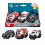 Bộ 3 Đồ Chơi Xe Cứu Hộ DICKIE TOYS Micro Rescue Patrol 203712031 - Herbie Toys