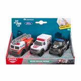 Bộ 3 Đồ Chơi Xe Cứu Hộ DICKIE TOYS Micro Rescue Patrol 203712031 - Herbie Toys
