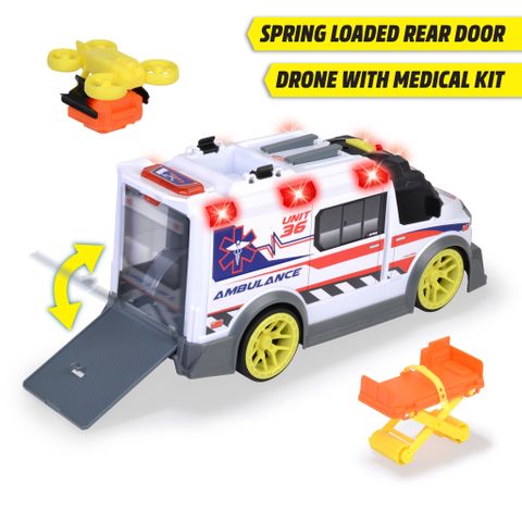 203307003 Đồ Chơi Xe Cứu Thương DICKIE TOYS Ambulance