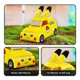 Đồ Chơi Lắp Ráp KEEPPLEY Pokemon Pikachu Mini Bus K20206
