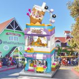 Đồ Chơi Lắp Ráp KEEPPLEY City Corner Bubble Tea House Building Blocks C0108