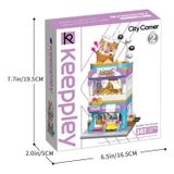 Đồ Chơi Lắp Ráp KEEPPLEY City Corner Bubble Tea House Building Blocks C0108
