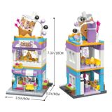Đồ Chơi Lắp Ráp KEEPPLEY City Corner Bubble Tea House Building Blocks C0108