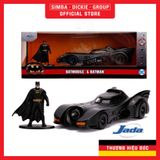 Đồ Chơi Xe Mô Hình JADA TOYS DC Comics Batman 1989 Batmobile & Batman Figure 1:32 Diecast Toys 31704