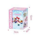 [BLINDBOX] Đồ Chơi Lắp Ráp Hộp Mù KEEPPLAY Sanrio Characters Restaurant Blind Box DZ0203 - Herbie Toys