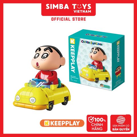 Đồ Chơi Lắp Ráp KEEPPLAY Shinchan Childhood Yellow Car DZ0211 - Simba Toys Vietnam