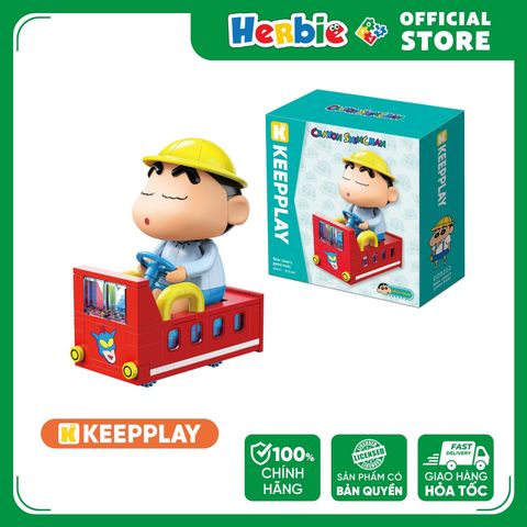 Đồ Chơi Lắp Ráp KEEPPLAY Shinchan Game Train DZ0212 - Herbie Toys