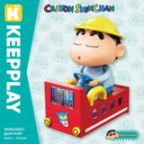 Đồ Chơi Lắp Ráp KEEPPLAY Shinchan Game Train DZ0212 - Herbie Toys