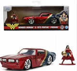 Đồ Chơi Xe Mô Hình JADA TOYS DC Comics Wonder Woman Figure & 1972 Pontiac Firebird 1:32 Diecast Toys 33089