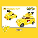 Đồ Chơi Lắp Ráp KEEPPLEY Pokemon Pikachu Mini Car K20205
