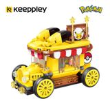 Đồ Chơi Lắp Ráp KEEPPLEY Pokemon Pikachu Mini Food Cart K20213 Building Block