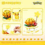 Đồ Chơi Lắp Ráp KEEPPLEY Pokemon Bonsai Series Pikachu K20217