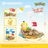 Đồ Chơi Lắp Ráp KEEPPLEY Pokemon - Build a Sandcastle K20223 Building Block