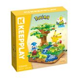 Đồ Chơi Lắp Ráp KEEPPLAY Pokemon Creek Bank Fruit Picking PIPLUP & PIKACHU K20244 Building Block - Simba Toys Vietnam