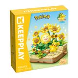 Đồ Chơi Lắp Ráp KEEPPLAY Pokemon Golden Flower Field PIKACHU & SUNFLORA K20245 Building Block - Simba Toys Vietnam