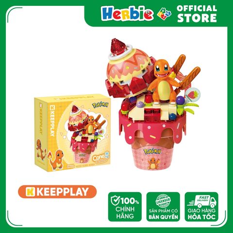 Đồ Chơi Lắp Ráp KEEPPLAY Pokemon Cone Pikachu K20254 - Herbie Toys