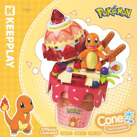 Đồ Chơi Lắp Ráp KEEPPLAY Pokemon Cone Charmander K20255 - Herbie Toys