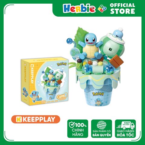 Đồ Chơi Lắp Ráp KEEPPLAY Pokemon Cone Squirtle K20256 - Herbie Toys