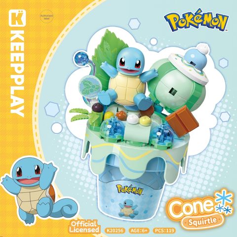 Đồ Chơi Lắp Ráp KEEPPLAY Pokemon Cone Squirtle K20256 - Herbie Toys