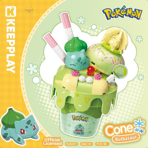 Đồ Chơi Lắp Ráp KEEPPLAY Pokemon Cone Bulbasaur K20257 - Herbie Toys