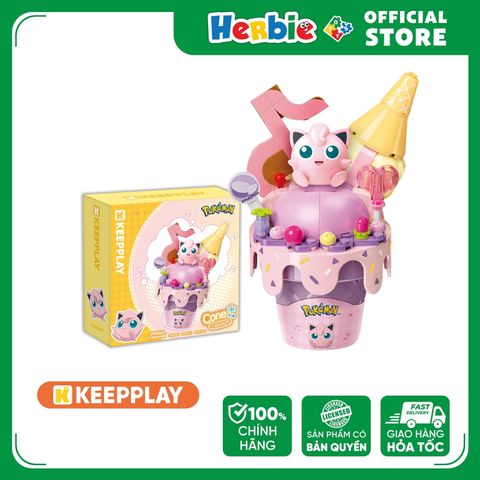 Đồ Chơi Lắp Ráp KEEPPLAY Pokemon Cone Jigglypuff K20258 - Herbie Toys