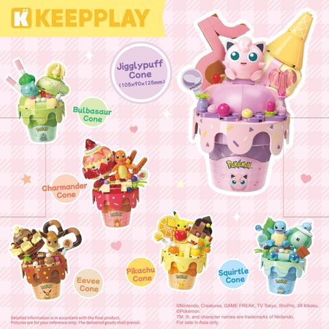 Đồ Chơi Lắp Ráp KEEPPLAY Pokemon Cone Jigglypuff K20258 - Herbie Toys