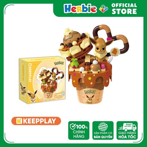 Đồ Chơi Lắp Ráp KEEPPLAY Pokemon Cone Eevee K20259 - Herbie Toys