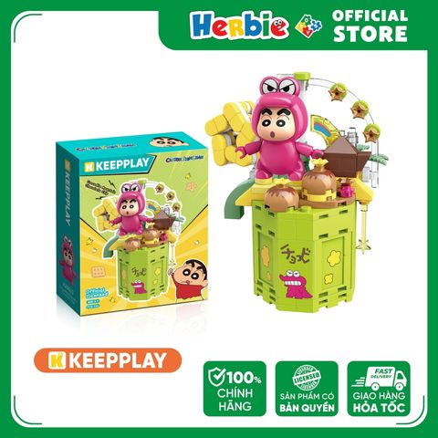 Đồ Chơi Lắp Ráp KEEPPLAY Shinchan Crocodile Mountain Chocolate Chip K20623 - Herbie Toys