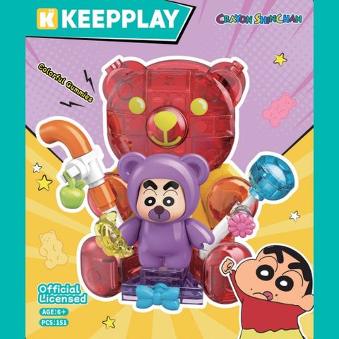 Đồ Chơi Lắp Ráp KEEPPLAY Shinchan Colorful Gummies K20624 - Herbie Toys