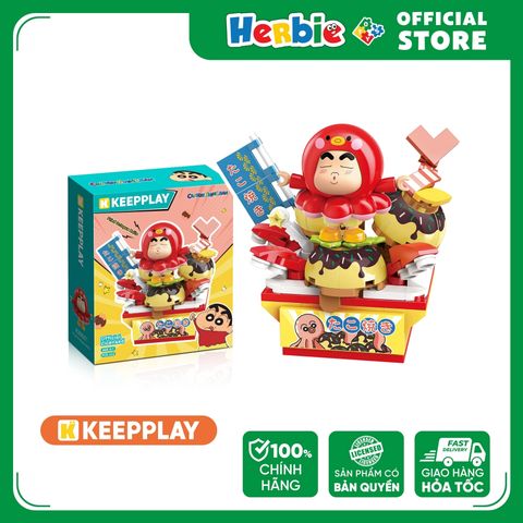 Đồ Chơi Lắp Ráp KEEPPLAY Shinchan Fried Octopus Balls K20627 - Herbie Toys
