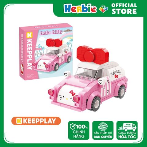 Đồ Chơi Lắp Ráp KEEPPLEY Sanrio Hello Kitty Mini Car K20805 - Herbie Toys