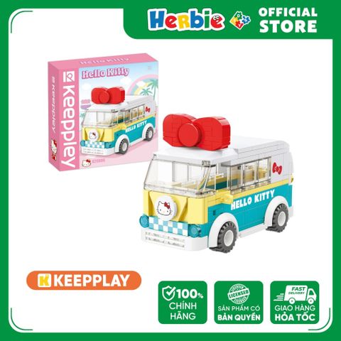 Đồ Chơi Lắp Ráp KEEPPLEY Sanrio Hello Kitty Mini Bus K20806 - Herbie Toys
