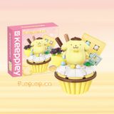 Đồ Chơi Lắp Ráp KEEPPLEY Sanrio Cupcake-Pompompurin K20816