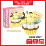 Đồ Chơi Lắp Ráp KEEPPLEY Sanrio Cupcake-Pompompurin K20816