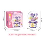 Đồ Chơi Lắp Ráp KEEPPLAY Sanrio Kuromi Sugar Bomb Music Box K20839 - Herbie Toys