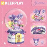 Đồ Chơi Lắp Ráp KEEPPLAY Sanrio Kuromi Sugar Bomb Music Box K20839 - Herbie Toys