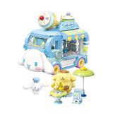 Đồ Chơi Lắp Ráp KEEPPLEY Sanrio Cinnamoroll & Pompompurin's Ice-cream Truck Building Blocks K20847