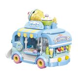 Đồ Chơi Lắp Ráp KEEPPLEY Sanrio Cinnamoroll & Pompompurin's Ice-cream Truck Building Blocks K20847