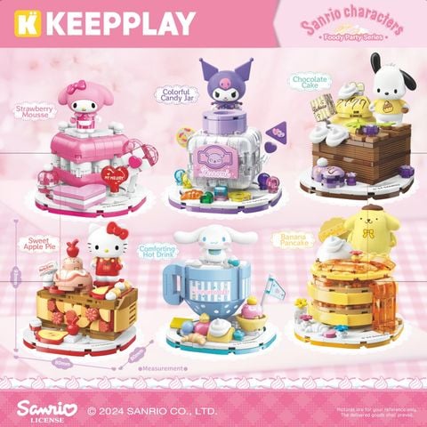 Đồ Chơi Lắp Ráp KEEPPLAY Sanrio Hello Kitty Sweet Apple Pie K20859 - Herbie Toys