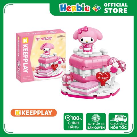 Đồ Chơi Lắp Ráp KEEPPLAY Sanrio My Melody Strawberry Mousse K20860 - Herbie Toys