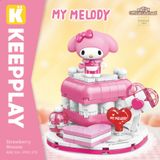 Đồ Chơi Lắp Ráp KEEPPLAY Sanrio My Melody Strawberry Mousse K20860 - Herbie Toys